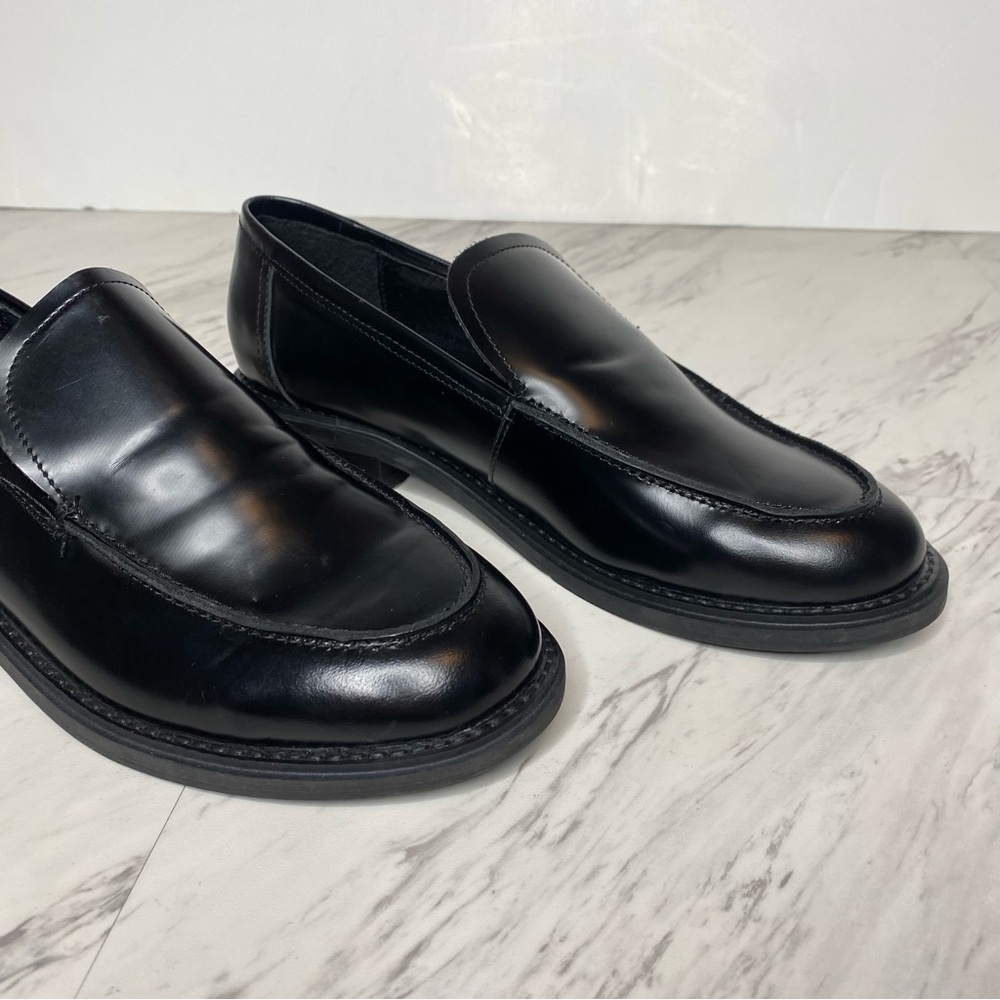 Steve Madden Larusso Black Leather Loafer 8 1/2 M - Picture 9 of 14